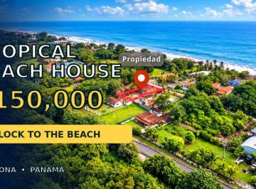 Casa de 3 habitaciones, Chame · Compre El Terreno, Obtenga La Casa Playa Malibu Gorgona