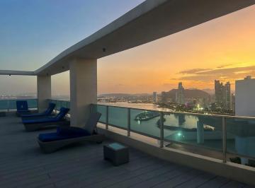 Apartamento · 138m² · 2 Recámaras · Alquiler Cinta Costera con Vista Al Mar Amoblado Listo Para Entrar