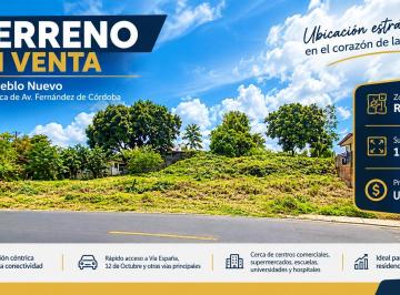 Terreno / Lote · 1420m² · Terreno en Venta Pueblo Nuevo | 1,420 m² Proyecto Aprobado Ct