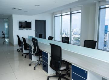 Oficina comercial · 225m² · 15 Recámaras · 3 Estacionamientos · Oficina Amoblada en Torre Bicsa Av Balboa Marbella en Alquiler - Lh