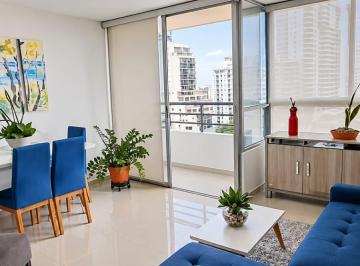 Apartamento · 70m² · 2 Recámaras · 1 Estacionamientos · Apartamento Amoblado en Alquiler – PH Skypark | Vista a Parqueomar A. a