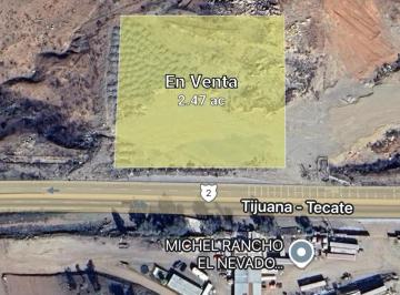 Terreno industrial , Tecate · 1 Hectárea a Pie de Carretera Tecate - Tijuana! $110 Usd m²