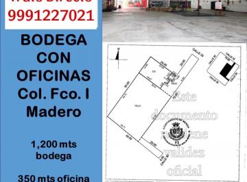 Bodega comercial de 6 habitaciones, Mérida · Bodega con Oficinas
