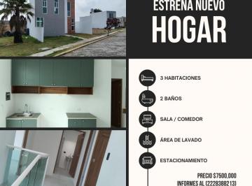 Casa de 3 habitaciones, Coronango · Casa Nueva en Renta o Venta