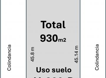 Croquis terreno regular · Desarrollador: Terreno 930 m² con Uso Mixto H - 200 - B en Atizapán