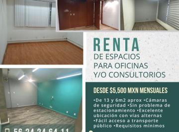 Oficina de 1 habitación, Coyoacán · Renta | Oficinas Y/o Consultorios