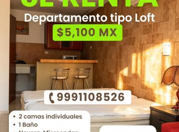Departamento , Mérida · Se Renta Departamento Amueblado