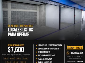 Local comercial , Monterrey · Locales Comerciales Desde 12 m² a 110 m²