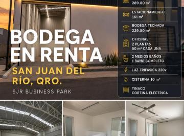 Bodega comercial de 2 habitaciones, San Juan del Río · Renta de Bodega en Sjr Business Park