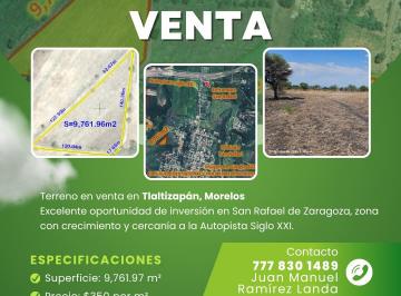 Terreno / Lote , Tlaltizapán de Zapata · ¡Terreno en Venta en Tlaltizapán, Morelos!