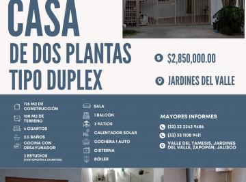 Casa de 4 habitaciones, Zapopan · Inversión. Casa de 2 Plantas Tipo Duplex