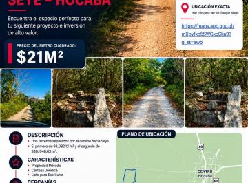Terreno / Lote , Seyé · Terreno Sobre Carretera Seye a Hocaba