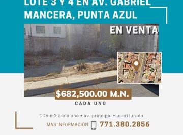 Terreno / Lote , Pachuca · Vendo Lotes 3 y 4 en Fracc. Punta Azul