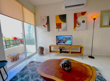 Departamento de 2 habitaciones, Tulum · Hermoso Departamento en Renta en Aldea Tulum Plus, con Alberca y Gimnasio.