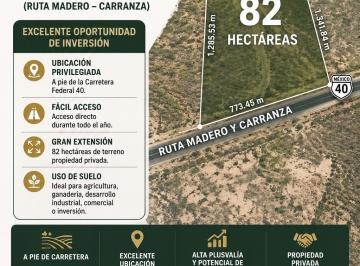 Terreno / Lote , Parras · Terreno en Venta a Pie de Carretera 82 Ha