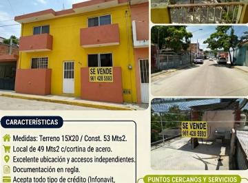 Casa de 3 habitaciones, Tuxtla Gutiérrez · Casa Céntrica con Local Comercial