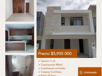 Casa de 3 habitaciones, Nacajuca · Venta de Casa Nueva Real Campestre Zona Country! Conócela!