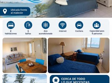 Departamento de 2 habitaciones, Mazatlán · Departamento con Balcon Amplio Frente Al Mar