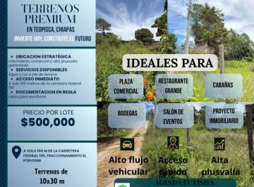 Terreno / Lote en Venta Pueblo Teopisca · Terrenos Premium