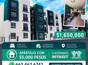 Departamento de 2 habitaciones, Tijuana · Departamento en Venta — Esmeralda Residencial, Modelo Álamo