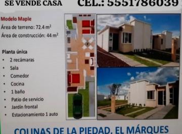 Casa de 2 habitaciones, El Marqués · Venta Casa Colinas de La Piedad, El Marqués, Qro.