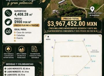 Terreno / Lote , Huauchinango · Terreno en Mesa de Capulines, Huauchinango Puebla
