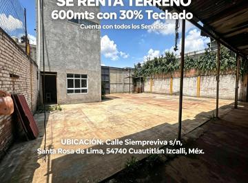 Terreno / Lote en Renta  Santa Rosa de Lima · Se Renta Terreno ️ 600 m² | 30% Techado