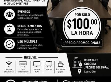 Oficina , León · Sala de Juntas Para Eventos