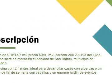 Terreno / Lote en Venta  Emiliano Zapata · Terreno en Venta