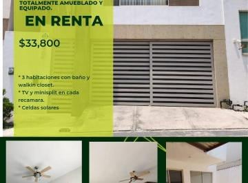 Casa de 3 habitaciones, Monterrey · Renta Casa, Cumbres Elite, Amueblada _ con Celdas Solares