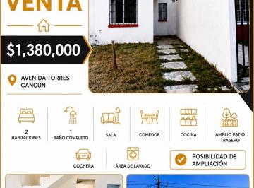 Casa de 2 habitaciones, Cancún · Casa en Venta, Sobre Av Las Torres, 2 Recámaras