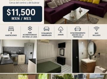 Casa de 3 habitaciones, Tuxpan · Casa Amueblada en Renta · Tuxpan, Veracruz · $11,500 Mxn/mes · 3 Habitaciones ·