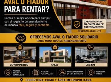 Departamento , Tlalpan · Aval Para Renta de Inmuebles