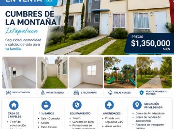 Casa en condominio de 3 habitaciones, Ixtapaluca · Casa en Venta en Cumbres de La Montaña, Ixtapaluca