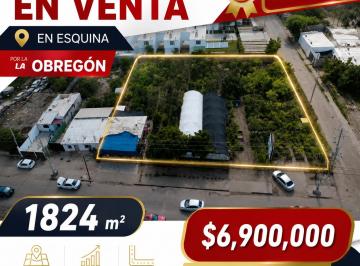 Terreno comercial de 2 habitaciones, Culiacán · Terreno en Venta (Por La Obregon en Esquina)
