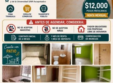 Departamento de 3 habitaciones, Azcapotzalco · Renta Departamento Remodelado 3 Recámaras Azcapotzalco