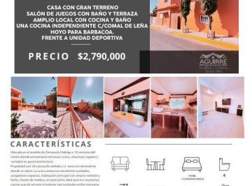 Casa de 4 habitaciones, Zempoala · Casa en Zempoala Hidalgo Pueblo Magico con Local Comercial y 2 Departamentos I