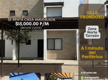 Casa de 3 habitaciones, Torreón · Casa Amueblada con Ubicación Privilegiada en La Zona Norte de Torreón