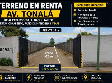 Terreno comercial , Tonalá · Tonala Terreno en Renta