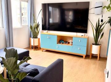 Sala · Departamento de 65 m² en San Rafael | 3 Recámaras | Francisco Díaz Covarrubias