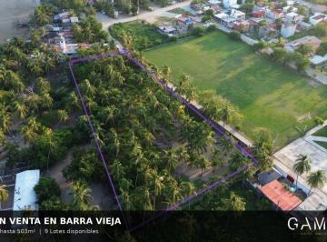 Terreno / Lote · 229m² · ¡Terrenos en Venta en Barra Vieja Acapulco! a 100 m del Mar y La Laguna