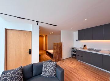 Departamento de 1 habitación, Benito Juárez · A Estrenar, Estudio Acogedor con Patio Privado