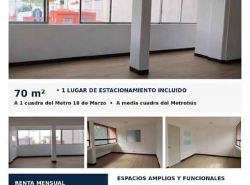Oficina 70m² Renta Tepeyac Insurgentes · Oficinas en Renta