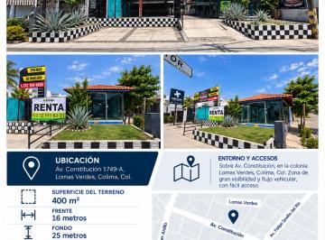 Local comercial , Colima · Propiedad Comercial en Renta – Av Constitución, Colima
