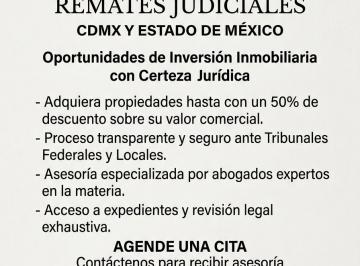 Casa de 1 habitación, Miguel Hidalgo · Remates Judiciales