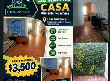 Casa uso de suelo de 1 habitación, Huehuetoca · Renta de Casa en Huehuetoca