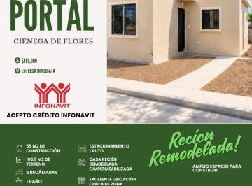 Casa de 2 habitaciones, Ciénega de Flores · Casa Recién Remodelada en Ciénega de Flores
