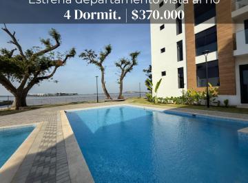 Departamento de 4 habitaciones, Guayaquil · Al Rio Departamento 4 Dorm. de Estreno Samborondon Km 4