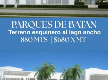Terreno / Lote , Guayaquil · Al Lago Ancho Terreno Esquinero Junto Al Muelle Urb. Parques de Batan