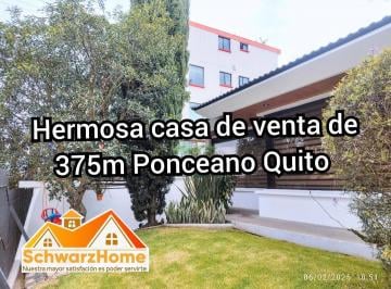 Casa de 4 habitaciones, Quito · Casa de Venta 4 Dorm. Ponceano375 Quito